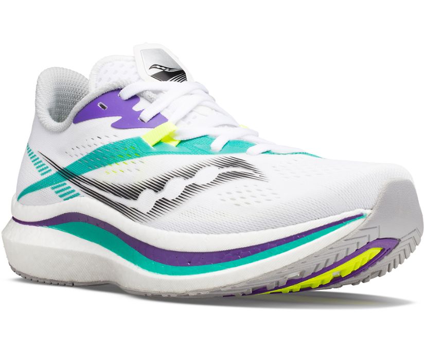 Saucony Endorphin Pro 2 Women's Running Shoes White / Mint | Canada 112ILHS